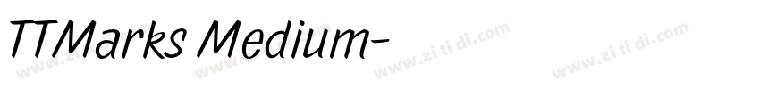 TTMarks Medium字体转换